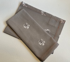 Soft Grey Cockapoo Tea Towel by Dees